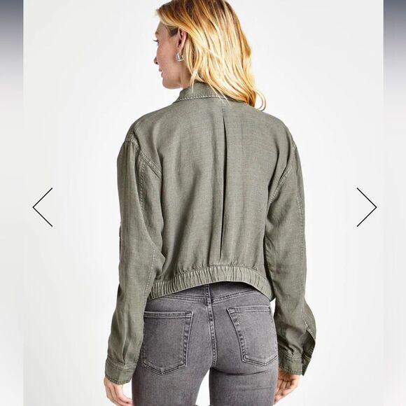 Splendid Breck Olive Green Cropped Utility Jacket size XS - Picture 3 of 12